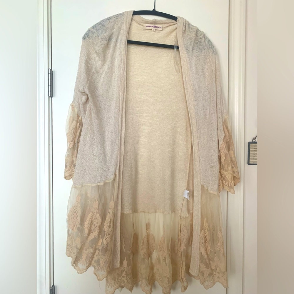 Lace Detail Cardigan